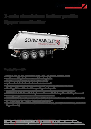 Kiper prikolice / Kiper Poluprikolice Schwarzmüller 3-axle aluminium hollow profile tipper semitrailer