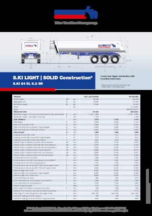 Kiper prikolice / Kiper Poluprikolice Schmitz Cargobull S.KI SOLID 24 SL 8.2 SR