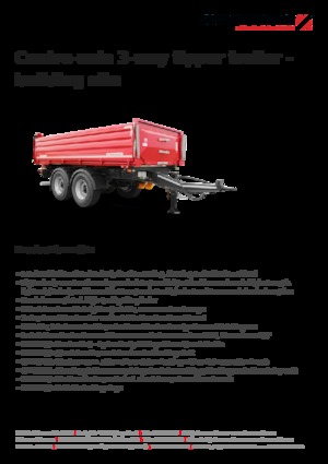 Kiper prikolice / Kiper prikolice Schwarzmüller Centre-axle 3-way tipper trailer - building site