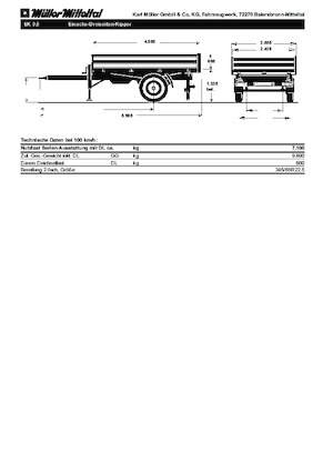 Kiper prikolice / Kiper prikolice Müller Mitteltal EK96