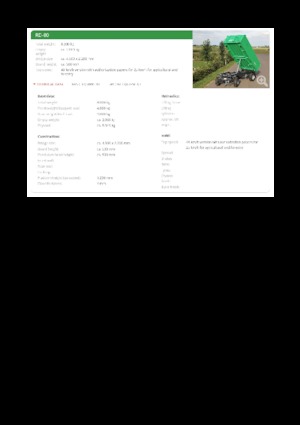 Kiper prikolice Reisch RD-80