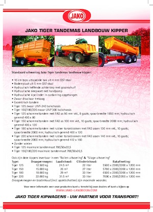 Kiper prikolice Jako Tiger 220