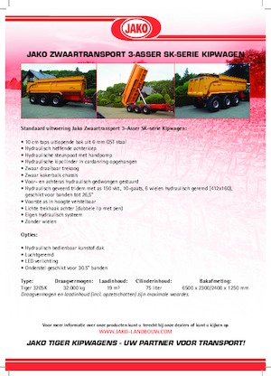 Kiper prikolice Jako Tiger 320SK
