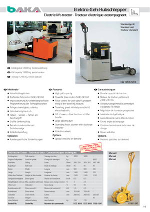 Tegljači za vuču Baka EGZ 5010 SO