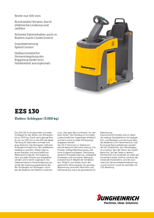 Tegljači za vuču Jungheinrich EZS 130