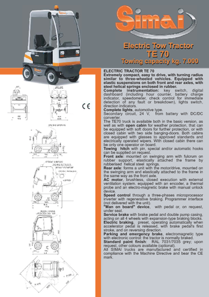 Tegljači za vuču Simai TE 70 ac