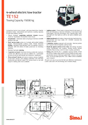 Tegljači za vuču Simai TE 152