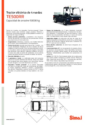 Tegljači za vuču Simai TE 500 RR