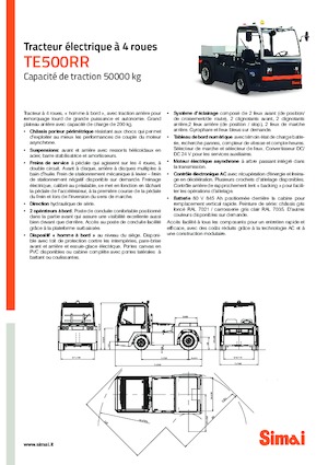 Tegljači za vuču Simai TE 500 RR