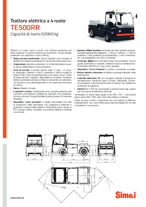 Tegljači za vuču Simai TE 500 RR