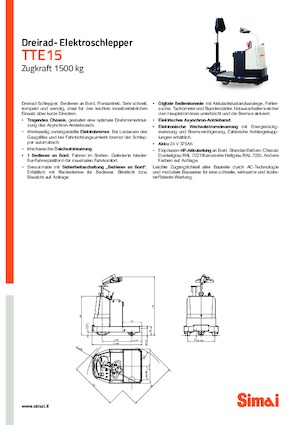 Tegljači za vuču Simai TTE 15