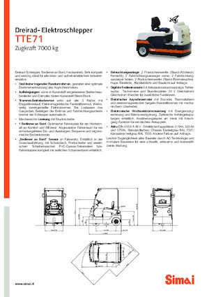 Tegljači za vuču Simai TTE 71