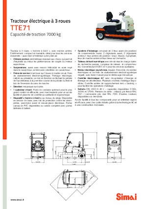 Tegljači za vuču Simai TTE 71