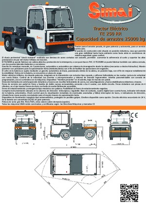 Tegljači za vuču Simai TE 250 RR