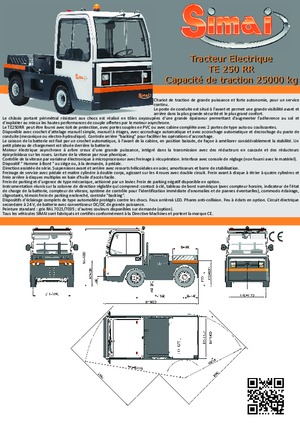 Tegljači za vuču Simai TE 250 RR