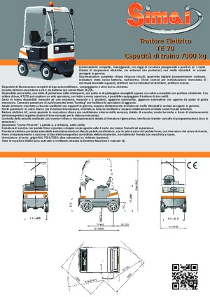 Tegljači za vuču Simai TE 70 ac