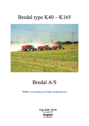 Rasipači gnojiva Bredal K 125 LBE