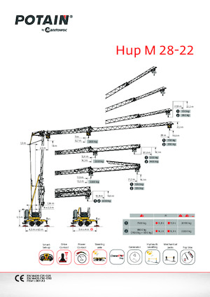 Toranjska dizalica Montaža na kamion - Kolica B. - Donji Sl. Potain Hup M 28-22