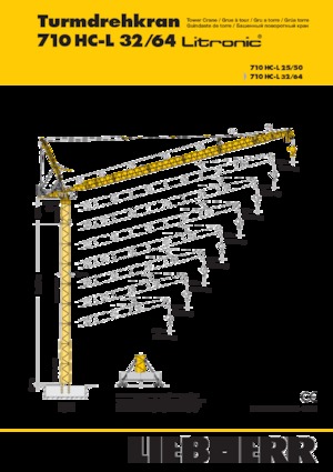 Toranj dizalice - Luffing Boom - Top-slewing Liebherr 710 HC-L 32/64 Litronic