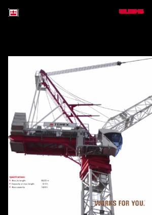 Toranjski kranovi - Grana kolica - Okretna na vrhu Terex Comedil (Zeppelin) CTL 260-18