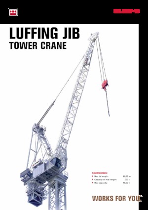 Toranjski kranovi - Grana kolica - Okretna na vrhu Terex Comedil (Zeppelin) CTL 650F-45