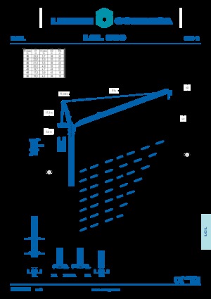 Toranj dizalice - Luffing Boom - Top-slewing Comansa LCL 500