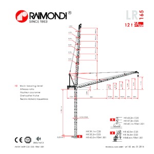 Toranj dizalice - Luffing Boom - Top-slewing Raimondi LR165