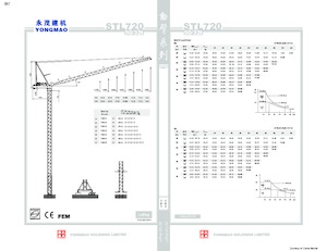 Toranj dizalice - Luffing Boom - Top-slewing Yongmao STL720
