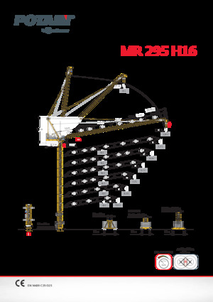 Toranj dizalice - Luffing Boom - Top-slewing Potain MR 295 H16