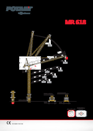 Toranj dizalice - Luffing Boom - Top-slewing Potain MR 618