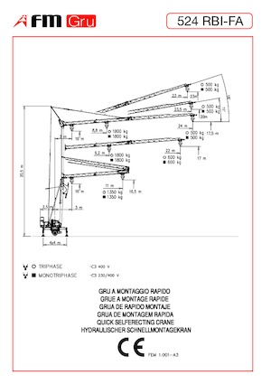 Toranjski kranovi - Grana kolica - Okretanje na dnu FM-Gru 524 RBI-FA