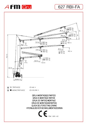 Toranjski kranovi - Grana kolica - Okretanje na dnu FM-Gru 627 RBI-FA