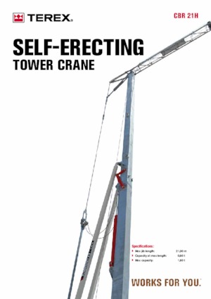 Toranjski kranovi - Grana kolica - Okretanje na dnu Terex Comedil (Zeppelin) CBR 21 H