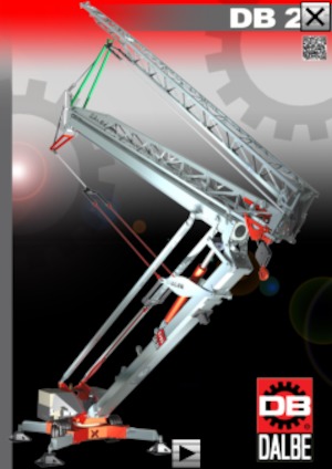 Toranjski kranovi - Grana kolica - Okretanje na dnu Gru Dalbe DB 20