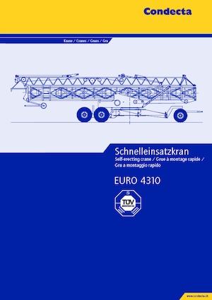 Toranjski kranovi - Grana kolica - Okretanje na dnu Condecta E 4310