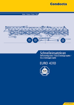 Toranjski kranovi - Grana kolica - Okretanje na dnu Condecta E 4310