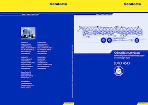 Toranjski kranovi - Grana kolica - Okretanje na dnu Condecta E 4513