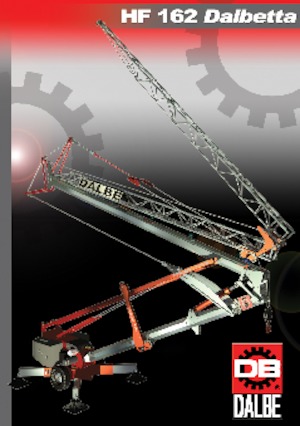 Toranjski kranovi - Grana kolica - Okretanje na dnu Gru Dalbe HF 162 Dalbetta