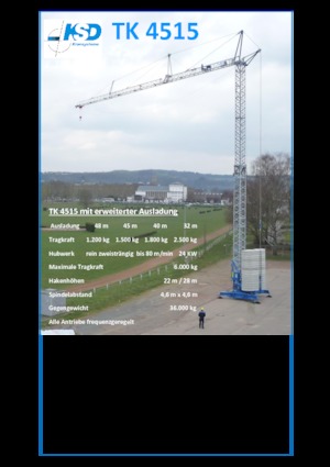 Toranjski kranovi - Grana kolica - Okretanje na dnu KSD TK 4515 (2,5m)