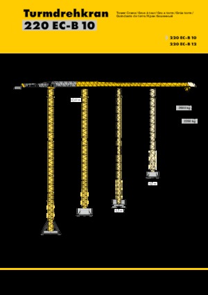 Toranjski kranovi - Grana kolica - Okretna na vrhu Liebherr 220 EC-B 12