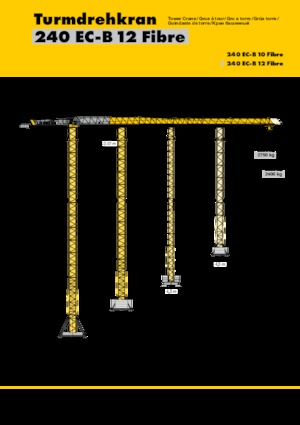 Toranjski kranovi - Grana kolica - Okretna na vrhu Liebherr 240 EC-B 12 Fibre