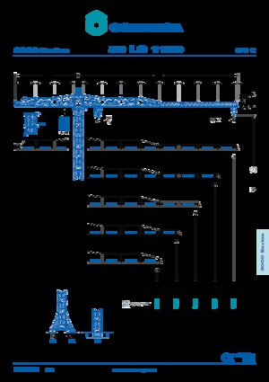 Toranjski kranovi - Grana kolica - Okretna na vrhu Comansa 30LC1100