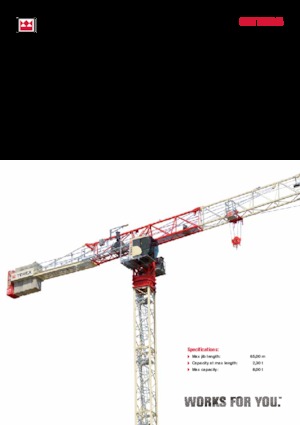 Toranjski kranovi - Grana kolica - Okretna na vrhu Terex Comedil (Zeppelin) CTT 202-08