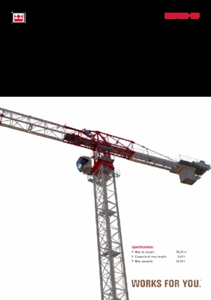 Toranjski kranovi - Grana kolica - Okretna na vrhu Terex Comedil (Zeppelin) CTT 361-20