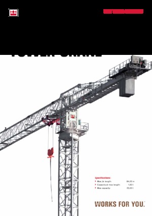 Toranjski kranovi - Grana kolica - Okretna na vrhu Terex Comedil (Zeppelin) CTT 561A-32