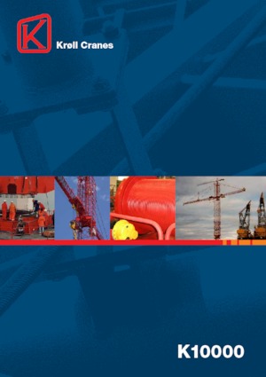 Toranjski kranovi - Grana kolica - Okretna na vrhu Kroll K10000