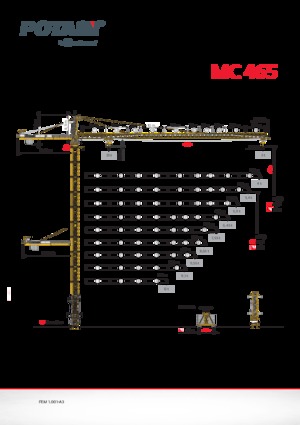 Toranjski kranovi - Grana kolica - Okretna na vrhu Potain MC 465