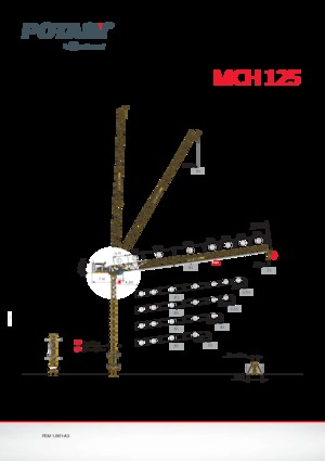 Toranjski kranovi - Grana kolica - Okretna na vrhu Potain MCH 125
