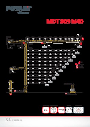 Toranjski kranovi - Grana kolica - Okretna na vrhu Potain MDT 809 M40