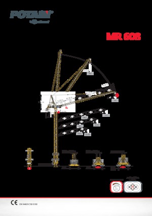 Toranjski kranovi - Grana kolica - Okretna na vrhu Potain MR 608